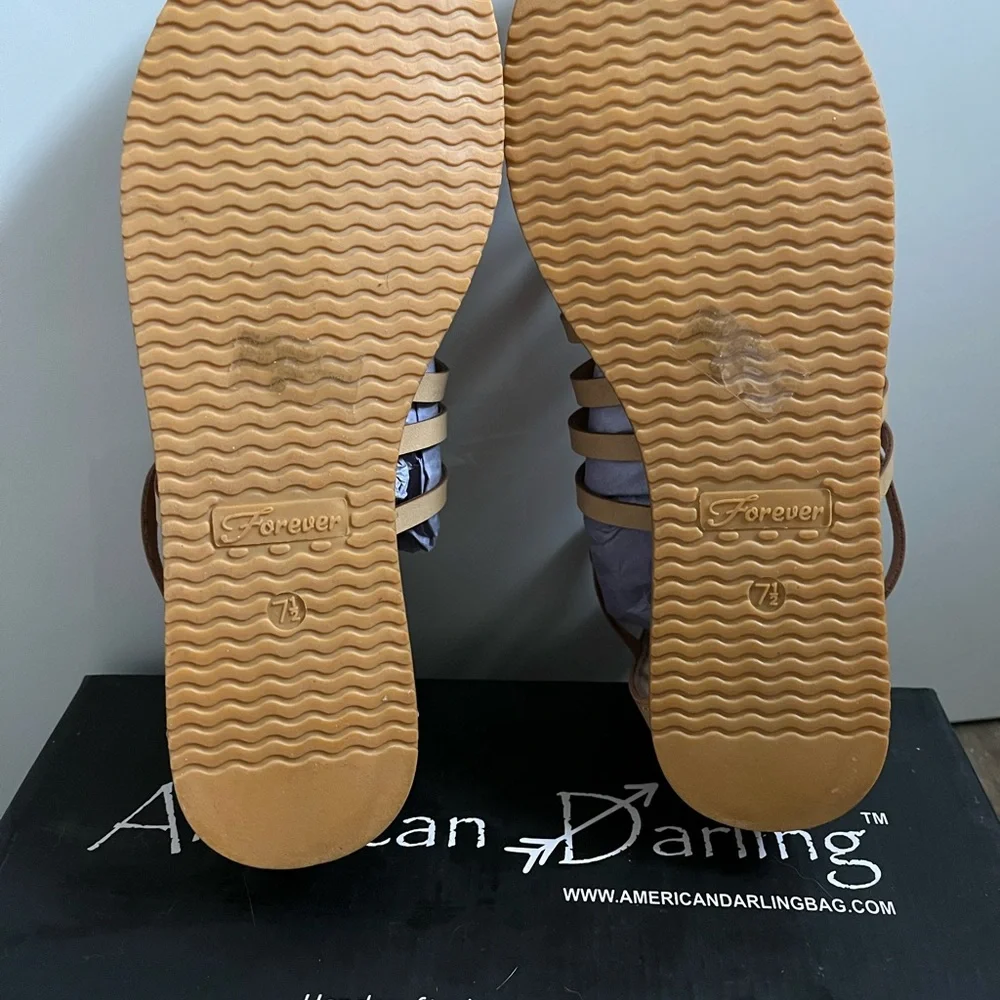 Gladiator tan sandals - Picture 5 of 6